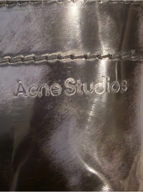 Acne Studios Patent Leather Combat Boots EU 43 Black Platform Lug Sole Zip main image 7